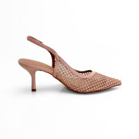 Cayetano Giménez 56020 Zapato de salón destalonado pedrería nude