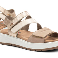 Fluchos F2165 Sandalia confort velcros taupe