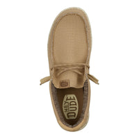 HeyDude Wally Sport Mesh Mocasín de lona arena