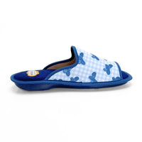 Biorelax 4113 Mariposas Zapatilla de casa abierta azul