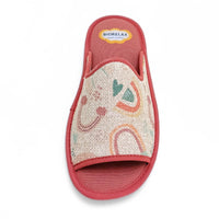 Biorelax 4102 Arcoíris Zapatilla de casa abierta coral