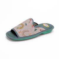 Biorelax 4102 Zapatilla de casa Arcoíris Menta