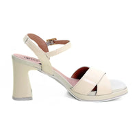 Pitillos 11223 Sandalia mujer crema con tacón