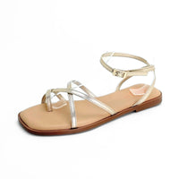Porronet 3222 sandalia plana dorada