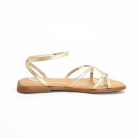 Porronet 3222 sandalia plana dorada