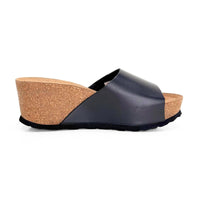 Yokono BARI-265 Zueco negro cuña alta