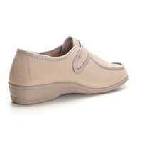 DOCTOR CUTILLAS 706 Zapatilla confort con velcro tostado