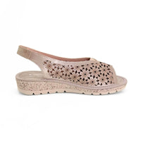 Doctor Cutillas 35414 sandalia calada taupe velcro