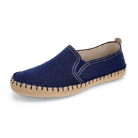 Garzón 13211.085 Zapatilla de lona hombre marino con elásticos