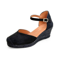 Cabrera 29-5 Alpargata negra cuña media