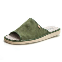 Cabrera 2883 Zapatilla de casa destalonada hombre oliva