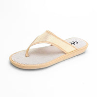 Cabrera 2490/26 Zapatilla de casa de dedo dorada