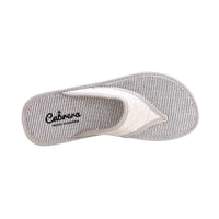 Cabrera 2490/26 Zapatilla de casa de dedo plateada