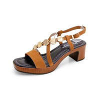 Penélope 6492 Sandalia setter con detalles metálicos