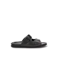 LOIS 86125 Sandalia hombre destalonada hebillas negro