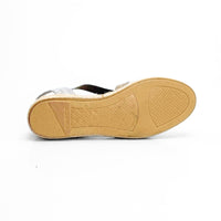 Mediterránea 72235100 Alpargata plana beige con elásticos