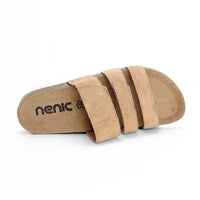 Nenic Fortuna pala beige de piel con velcros