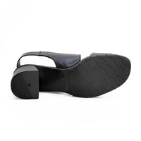 Wikers T-111709 Sandalia negra tacón