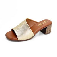 Wikers T-111561 Sandalia pala platino tacón