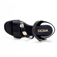 Wikers 14807 sandalia negra tacón
