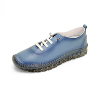 48HRS 1601 zapato azul elásticos piel