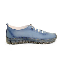 48HRS 1601 zapato azul elásticos piel