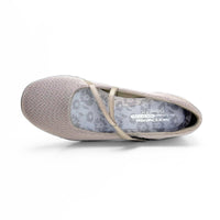 Skechers 100771 Bailarina mercedes velcro taupe
