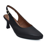 CHAMBY 4241 Zapato de salón abierto de talón negro