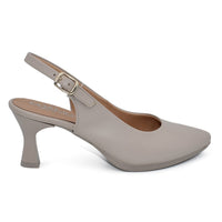 CHAMBY 4241 Zapato de salón abierto de talón beige