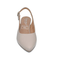 CHAMBY 4241 Zapato de salón abierto de talón beige
