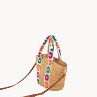 Kbas KB3802618 Capazo con flores crochet