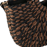 Kbas KB3822601 Bolso capazo trenzado bicolor