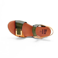 Blu Sandal 3122 Sandalia plataforma caqui combinada