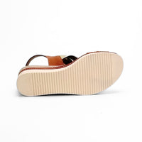 Blu Sandal 229 Sandalia de plataforma champagne con nudo