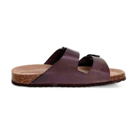 Kartamo Milan Sandalia bio moka de piel doble hebilla