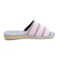 Garzón P410.130 Zapatilla de casa gris y rosa