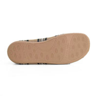 CM Confort 30650 Zapatilla de casa cuadros beige hombre