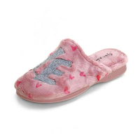 Zapatilla de casa Garzón 2819.275 rosa con bordado LOVE