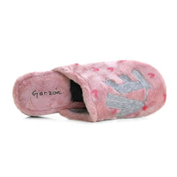 Zapatilla de casa Garzón 2819.275 rosa con bordado LOVE