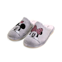 Zapatilla de casa Garzón mujer Mickey y Minnie gris
