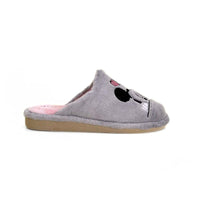 Zapatilla de casa Garzón mujer Mickey y Minnie gris