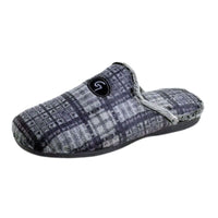 Zapatilla de casa Garzón 6001.292 cuadros marino