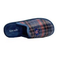 Zapatilla de casa Garzón P351.295 cuadros marino