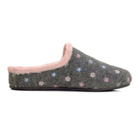 Zapatilla de casa Garzón 12000.580 gris con flores