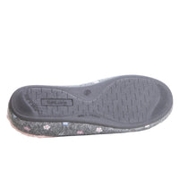 Garzón 12000.580 Zapatilla de casa flores gris mujer