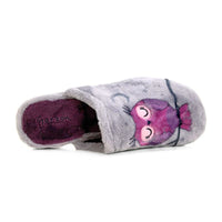 Zapatilla de casa Garzón 2821.275 gris con búhos