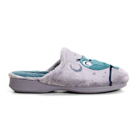 Zapatilla de casa Garzón 2821.275 gris con búhos
