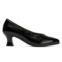 Zapato de salón Pitillos de charol negro con tacón