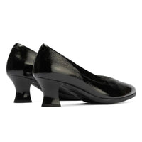 Zapato de salón Pitillos de charol negro con tacón