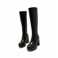 Mustang New 67 50522 Bota alta tacón negra mujer
